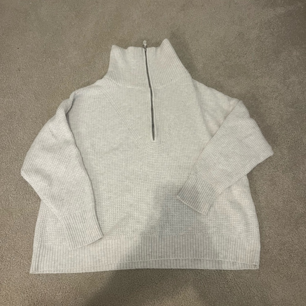 Aerie Cream Cowl Neck Sweater